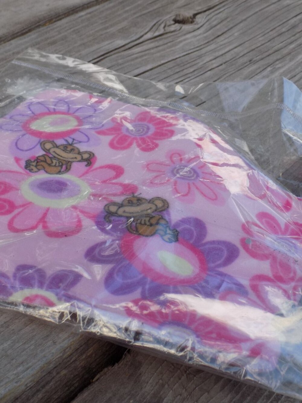 Burp Pad, Pink Flower
